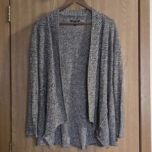 Eileen Fisher Linen Wool Blend Open Cardigan